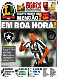 Capa do jornal Lance - Rio de Janeiro 30/04/2019