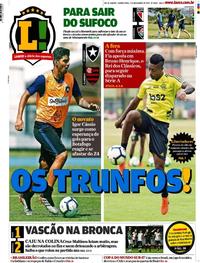 Capa do jornal Lance - Rio de Janeiro 07/11/2019