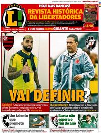 Capa do jornal Lance - Rio de Janeiro 07/12/2019