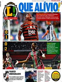 Capa do jornal Lance - Rio de Janeiro 08/11/2019
