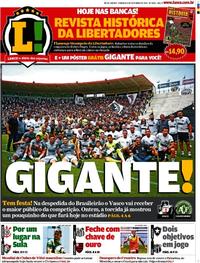 Capa do jornal Lance - Rio de Janeiro 08/12/2019