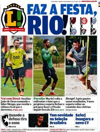 Capa do jornal Lance - Rio de Janeiro 10/11/2019