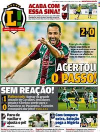 Capa Jornal Lance - Rio de Janeiro