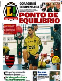 Capa do jornal Lance - Rio de Janeiro 15/11/2019
