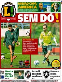 Capa do jornal Lance - Rio de Janeiro 18/05/2019