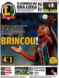 Capa do jornal Lance - Rio de Janeiro 19/05/2019