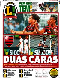 Capa do jornal Lance - Rio de Janeiro 20/05/2019