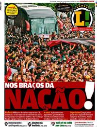 Capa do jornal Lance - Rio de Janeiro 21/11/2019