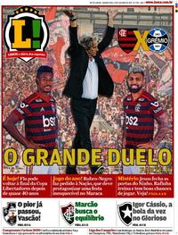 Capa do jornal Lance - Rio de Janeiro 23/10/2019