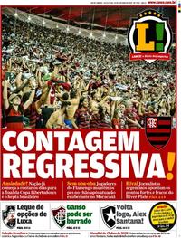 Capa do jornal Lance - Rio de Janeiro 25/10/2019