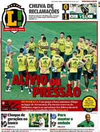 Capa do jornal Lance - Rio de Janeiro 26/05/2019