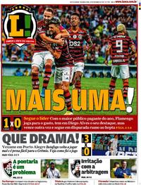 Capa do jornal Lance - Rio de Janeiro 28/10/2019