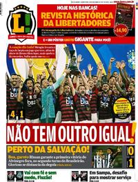Capa do jornal Lance - Rio de Janeiro 28/11/2019