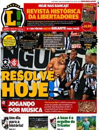 Capa do jornal Lance - Rio de Janeiro 30/11/2019