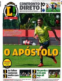 Capa do jornal Lance - Rio de Janeiro 31/10/2019