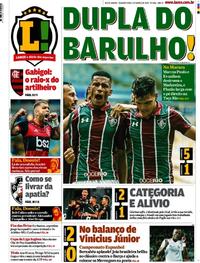 Capa do jornal Lance - Rio de Janeiro 02/03/2020
