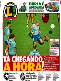 Capa do jornal Lance - Rio de Janeiro 03/03/2020