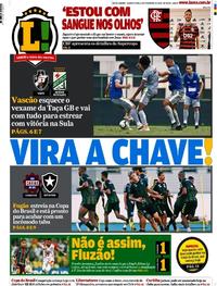 Capa do jornal Lance - Rio de Janeiro 05/02/2020