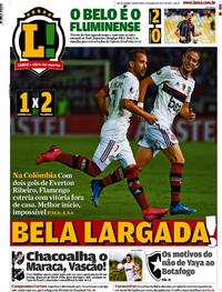 Capa do jornal Lance - Rio de Janeiro 05/03/2020