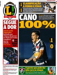 Capa do jornal Lance - Rio de Janeiro 06/02/2020