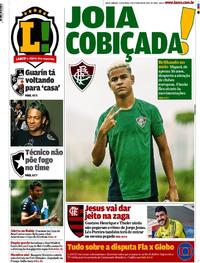 Capa do jornal Lance - Rio de Janeiro 07/02/2020
