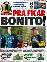 Capa do jornal Lance - Rio de Janeiro 07/03/2020
