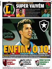 Capa do jornal Lance - Rio de Janeiro 08/01/2020
