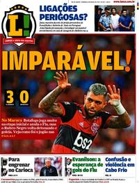 Capa do jornal Lance - Rio de Janeiro 08/03/2020