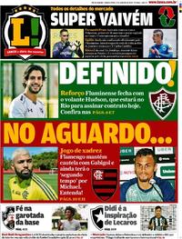 Capa do jornal Lance - Rio de Janeiro 09/01/2020