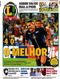 Capa do jornal Lance - Rio de Janeiro 09/03/2020