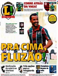 Capa do jornal Lance - Rio de Janeiro 18/02/2020