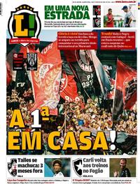 Capa do jornal Lance - Rio de Janeiro 26/02/2020