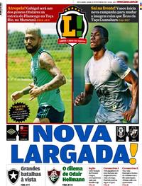 Capa do jornal Lance - Rio de Janeiro 29/02/2020