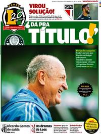 Capa do jornal Lance - São Paulo 04/09/2018