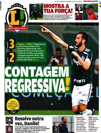 Capa do jornal Lance - São Paulo 04/11/2018