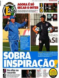 Capa do jornal Lance - São Paulo 09/09/2018