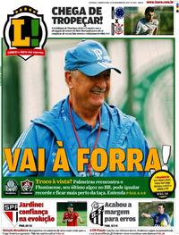 Capa do jornal Lance - São Paulo 14/11/2018