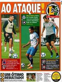Capa do jornal Lance - São Paulo 22/08/2018