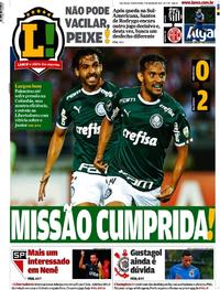 Capa do jornal Lance - São Paulo 07/03/2019