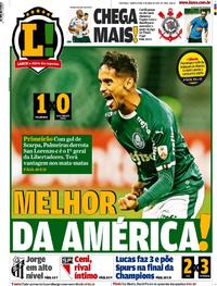 Capa do jornal Lance - São Paulo 09/05/2019