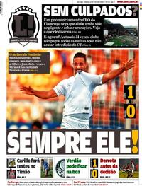 Capa do jornal Lance - São Paulo 10/02/2019