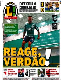Capa do jornal Lance - São Paulo 11/02/2019