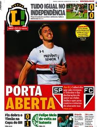 Capa do jornal Lance - São Paulo 16/05/2019