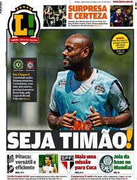 Capa do jornal Lance - São Paulo 17/04/2019