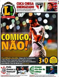 Capa do jornal Lance - São Paulo 19/02/2019