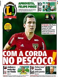 Capa do jornal Lance - São Paulo 20/03/2019