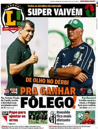 Capa do jornal Lance - São Paulo 30/01/2019