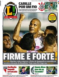 Capa do jornal Lance - São Paulo 01/11/2019