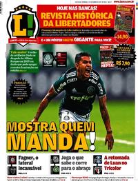 Capa do jornal Lance - São Paulo 01/12/2019