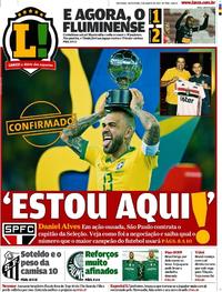 Capa do jornal Lance - São Paulo 02/08/2019